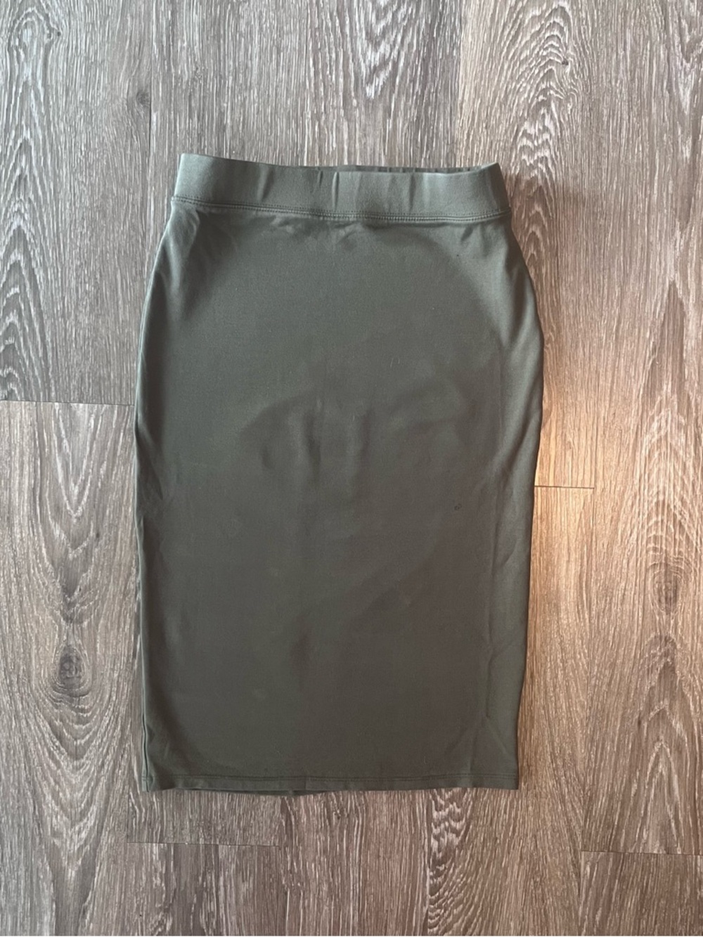 iris Olive Green Pencil Skirt - Sleek High Waist